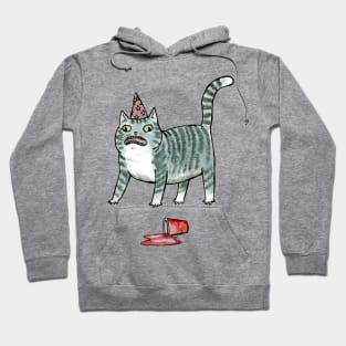 Party cat party foul Hoodie